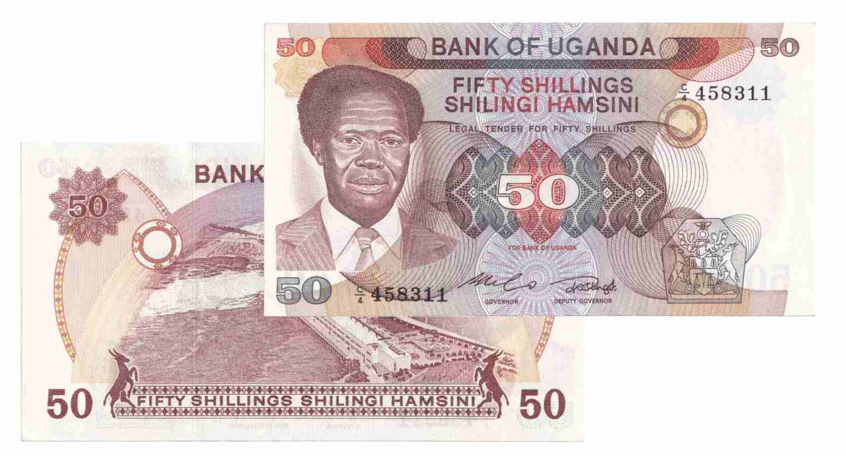 Uganda 50 Shillings President Milton Obote Currency Coinstamp In 32064 Hot Sex Picture