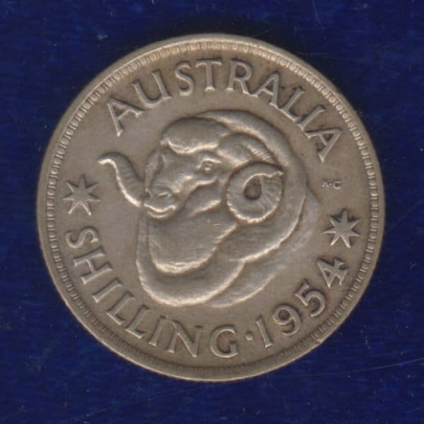 Australia Silver Rams Head Shilling Queen Elizabeth 2 www