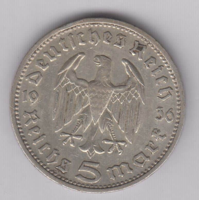 1933 Hitler And Paul Von Hindenburg Free Coins Germany Exonumia Coin #19 