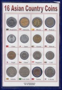Asia Coins 16 Different Countries @ coinstamp.in1