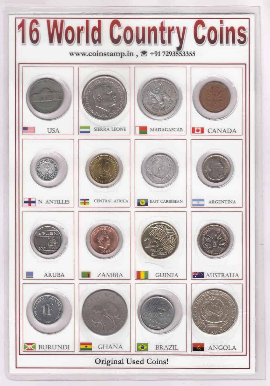 500 Different Coins from 100 Countries Around The World 