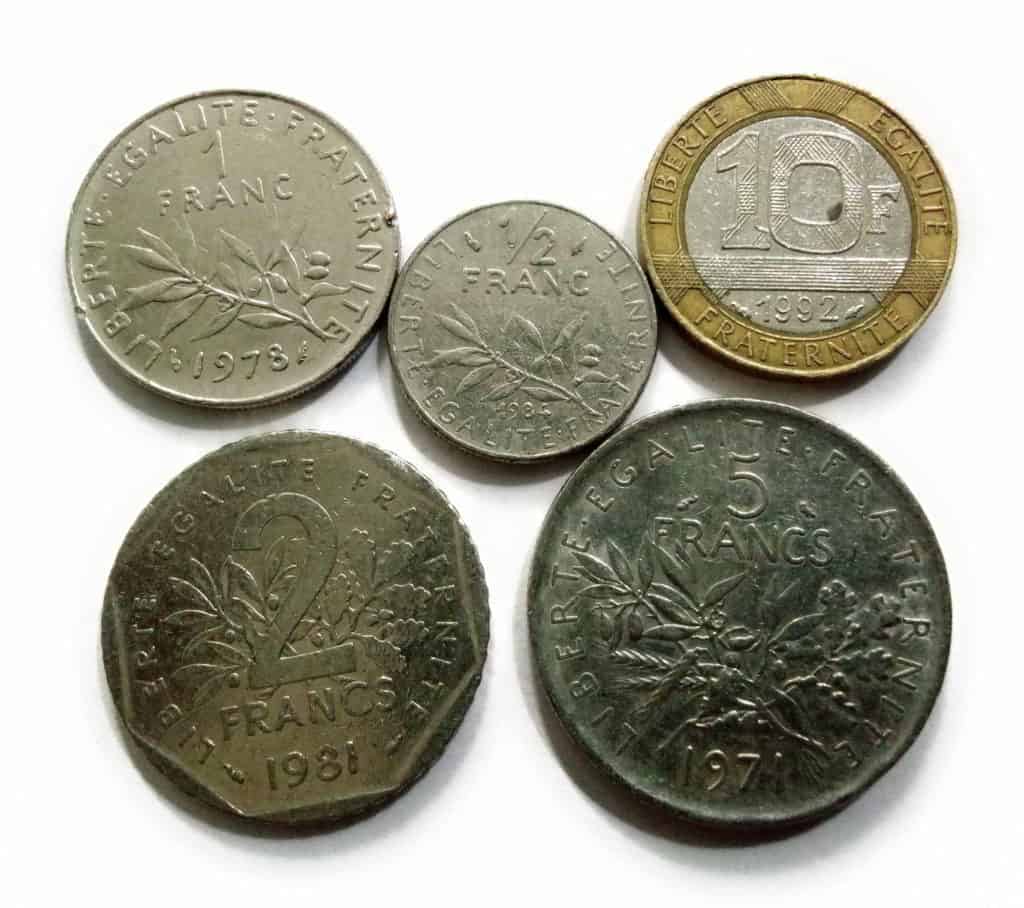 Old France Pre Euro Coins Set of 5 Different Coins @ www.coinstamp ...