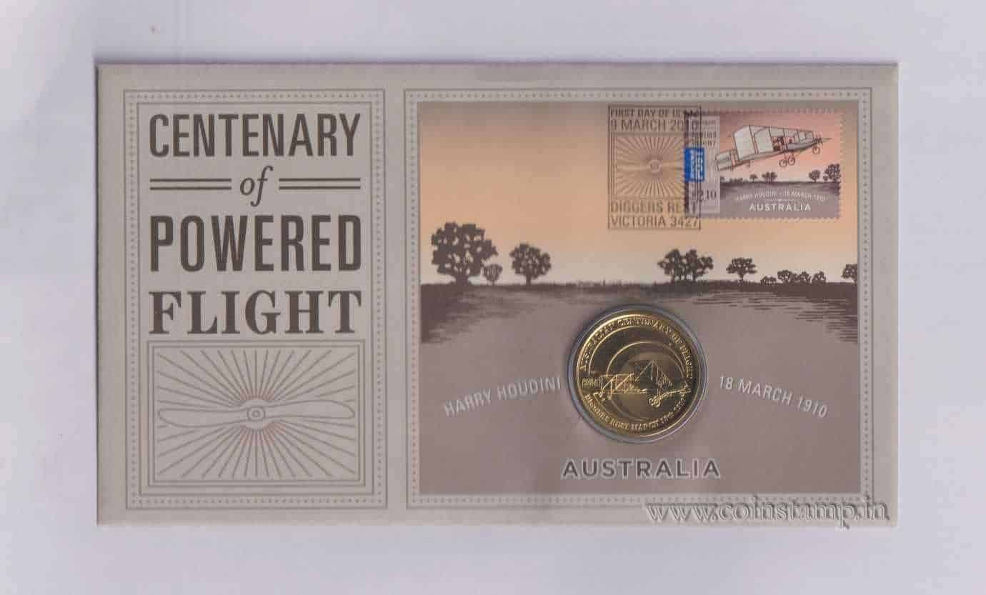 Australia Centenary of Powered flight Dollar coin @ www