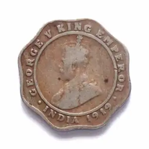 British India 4 Annas King george 5 Used