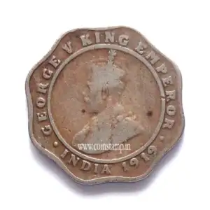 British India 4 Annas King george 5 Used