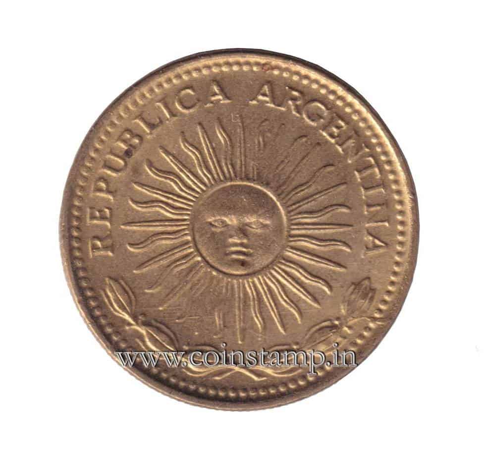 Argentina Peso Radiant Sunface CoinStamp.in