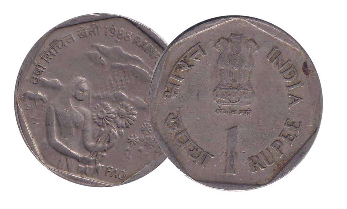 India 1 Rupee Rainfed Farming Coin @ www.coinstamp.in