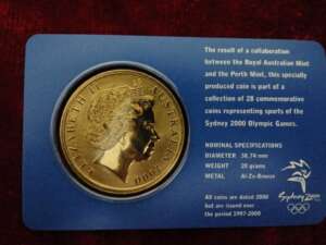 Australia 5 Dollar - Sydney 2000 Olympics - Aquatics