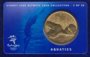 Australia 5 Dollar - Sydney 2000 Olympics - Aquatics