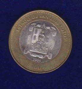 San Luis Potosi - 180th Anniversary of Federation - Mexico - 100 Pesos