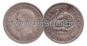 Australia Shilling King George 6 Rams Head Coin