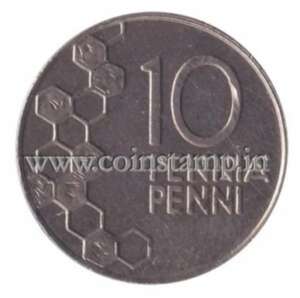 Finland Republic 10 Penning Pre Euro Coin