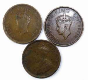 Quarter Anna British India Coins from King George 5 & 6