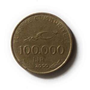 Turkey 100000 Lira 75th Anniversary of Republic