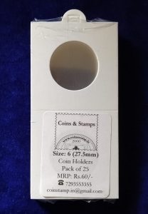 Coin Holders Size 6 27.5mm @ Coins and Stamps