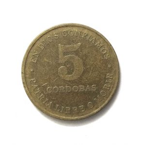 Nicaragua 5 Cordobas 1987 @ Coins and Stamps