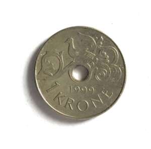 Norway Krone King Harald V Hole Coin