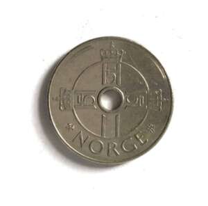 Norway Krone King Harald V Hole Coin