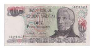 Argentina 10 Pesos Jose de san martin