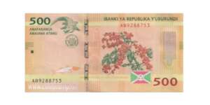 Burundi 500 Francs