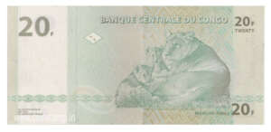 Congo Democratic Republic 20 francs