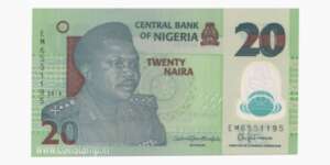 Federal Republic of Nigeria 20 Naira Murtala Ramat Muhammed