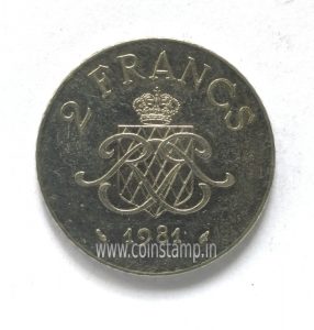 Monaco 2 Francs Rainier 3 1979 to 1982 @ Coins and Stamps