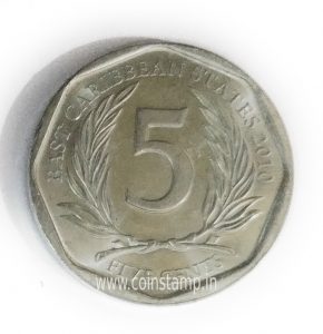 East Caribbean 5 Cents Elizabeth II