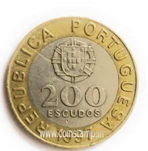 Portugal 200 Escudos Bimetal Coin