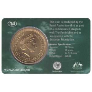 Australia 5 Dollar Life of Sir Donald Bradman