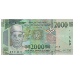 Guinea Republic 2000 Francs AUNC