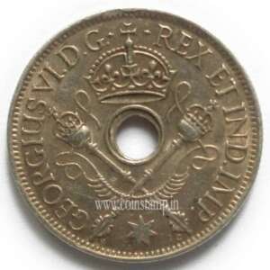 New Guinea Silver Shilling George VI Used