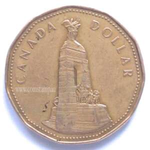 Canada Dollar National War Memorial Used