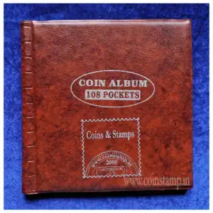 Coin Album Brown 108 Coins