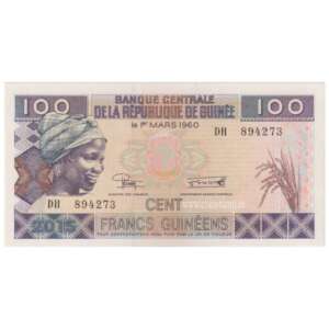 Guinea Republic 100 Franc AUNC