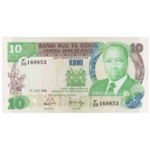 Kenya Republic 10 Shillings 1981-1988