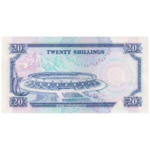 Kenya Republic 20 Shillings 1988-1992 AUNC