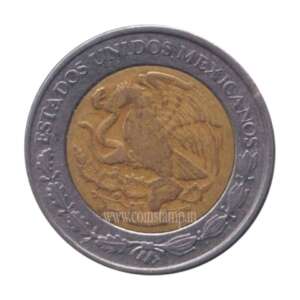 Mexico 1 Peso Bimetal 1996-2022 Used
