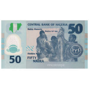 Nigeria 50 Naira AUNC Polymer Currency