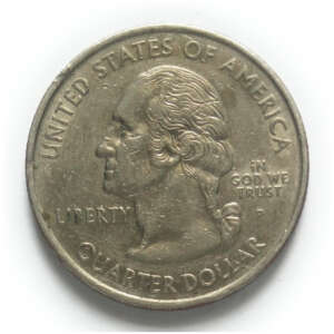 U.S 1/4 Dollar Connecticut State Quarter Used