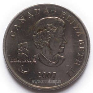 Canada 25 Cents Wheelchair Curling Used