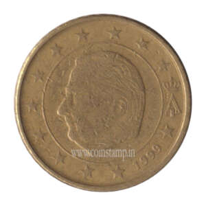 Belgium 50 Euro Cents Albert II Used