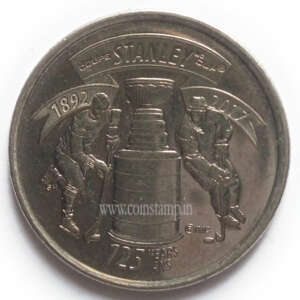 Canada 25 Cents Stanley Cup Used