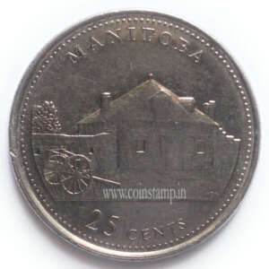 Canada 25 Cents Manitoba Used