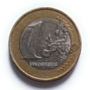 Greece 1 Euro 1st Map Used