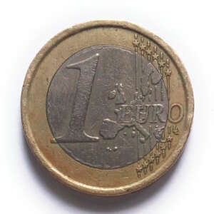 Italy 1 Euro 1st Map Used