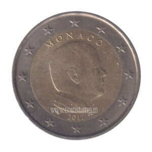 Monaco 2 Euro Albert II 2nd Map ( VG Condition )