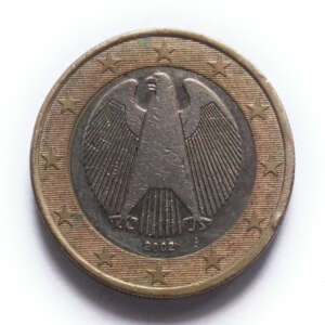 Germany 1 Euro 1st Map Used