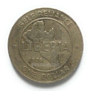 Liberia 1 Dollar 1976-1987 Used