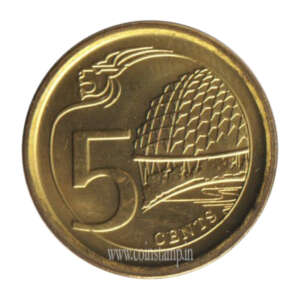 Singapore 5 Cents AUNC